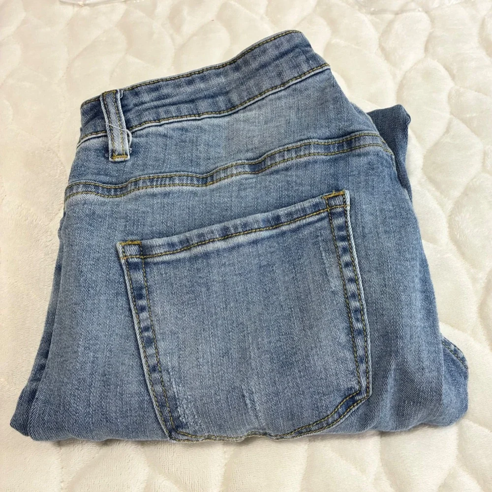 DOGMA Womens 1XL Plus Size Blue Denim‎ Jeans Comfort Stretch Casual High Rise